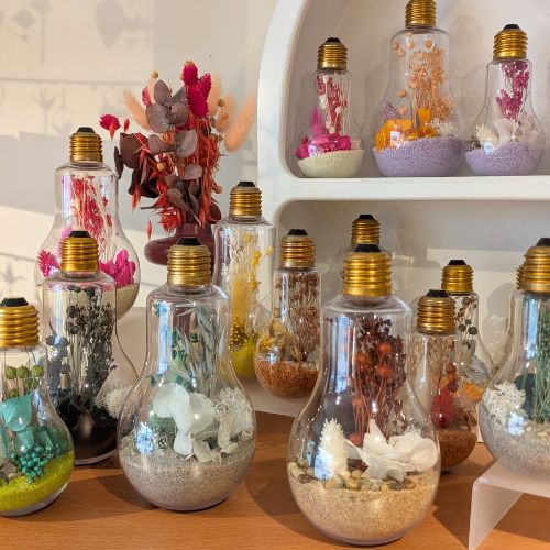 ampoules fleuries